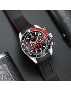 Mini Focus Men’s Watch – Model MF0426G | Black Chronograph with Silicone Strap