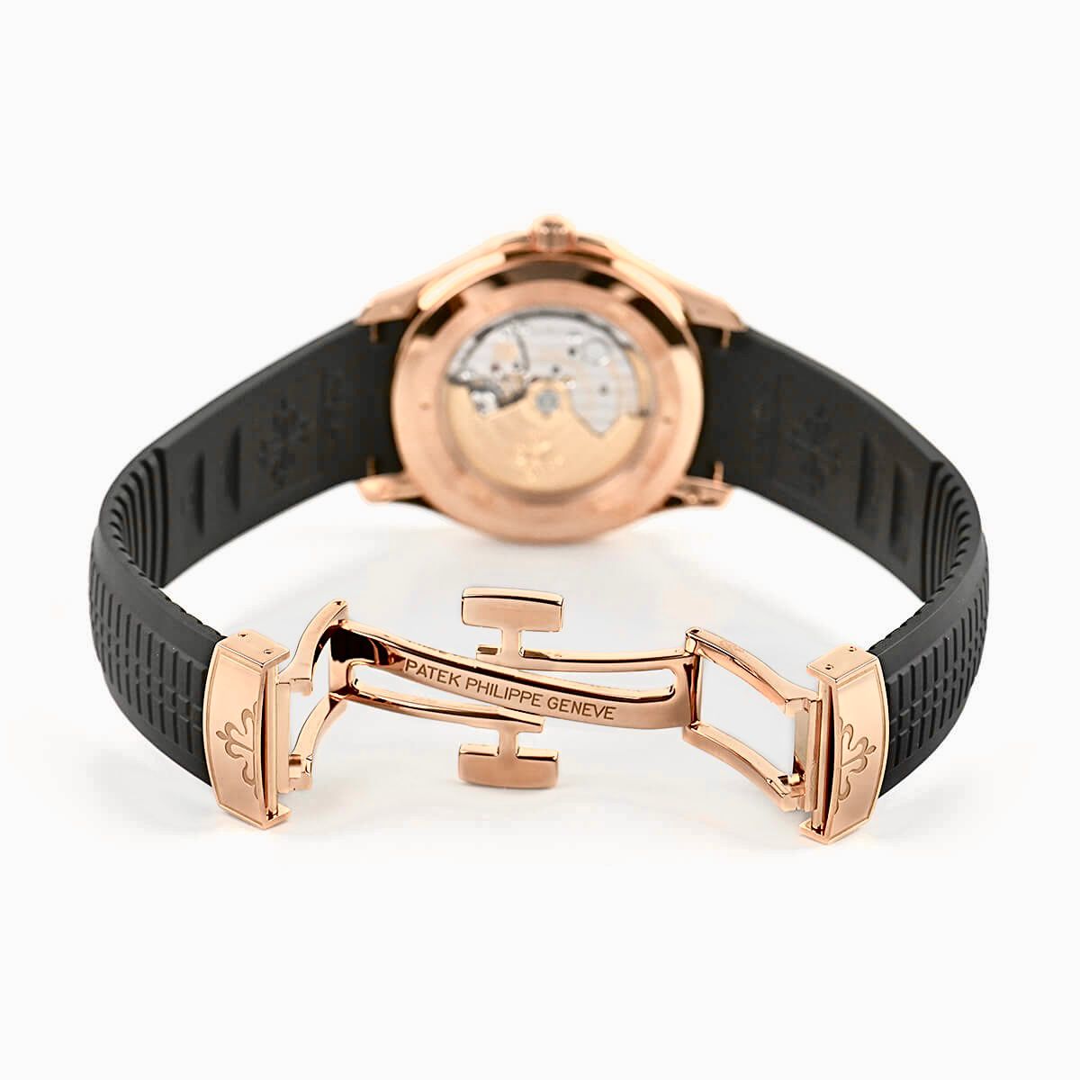 Patek Philippe Aquanaut Watch For Men - Black & Rose Gold