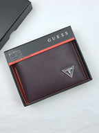 GU Brown Leather Wallet For Men 85#