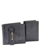 CK Black Leather Wallet-Keychain-Card Holder Set For Men 7#