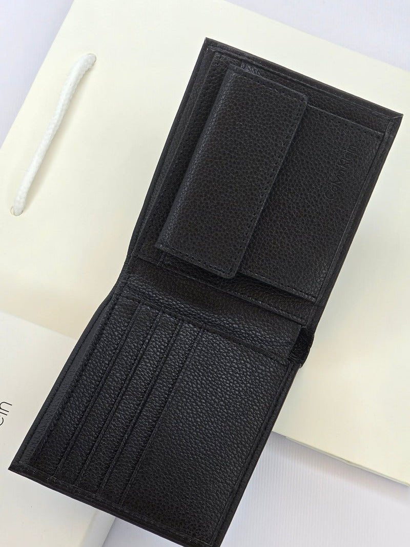 CK Black Leather Wallet For Men 66#