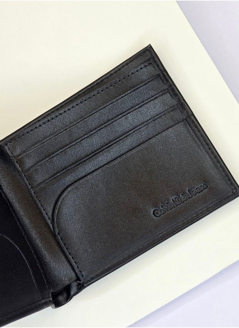 CK Black Leather Wallet-Belt Set For Men 12#