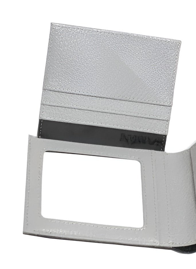 EA Black Leather Wallet For Men 93#