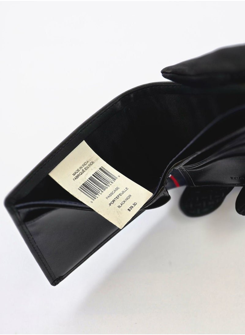 TH Black Leather Wallet 45#