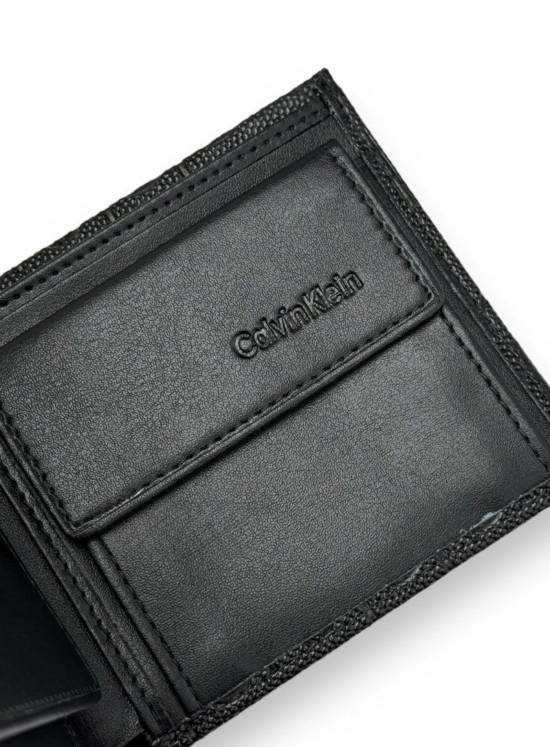 CK Black Leather Wallet For men 51#