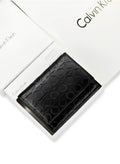 CK Monogram Trifold Black Wallet For Men 62#