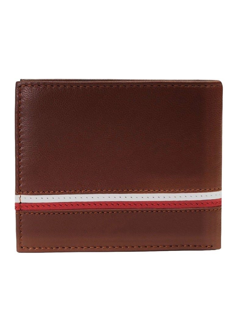 TH Tan Leather Wallet For Men 49#