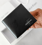CK Black Leather Wallet-Belt Set For Men 11#