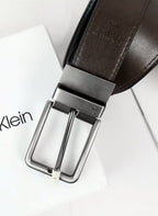 CK Black Leather Wallet-Belt Set For Men 16#