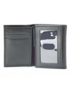 TH Black Leather Wallet-Keychain Set For Men 2#