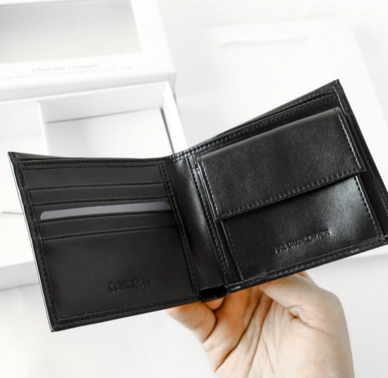 CK Black Leather Wallet For Men 69#