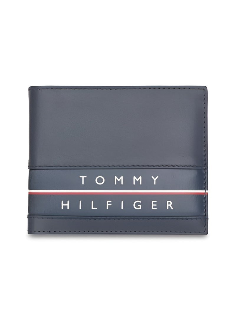 TH Navy Leather Wallet For Men 46#