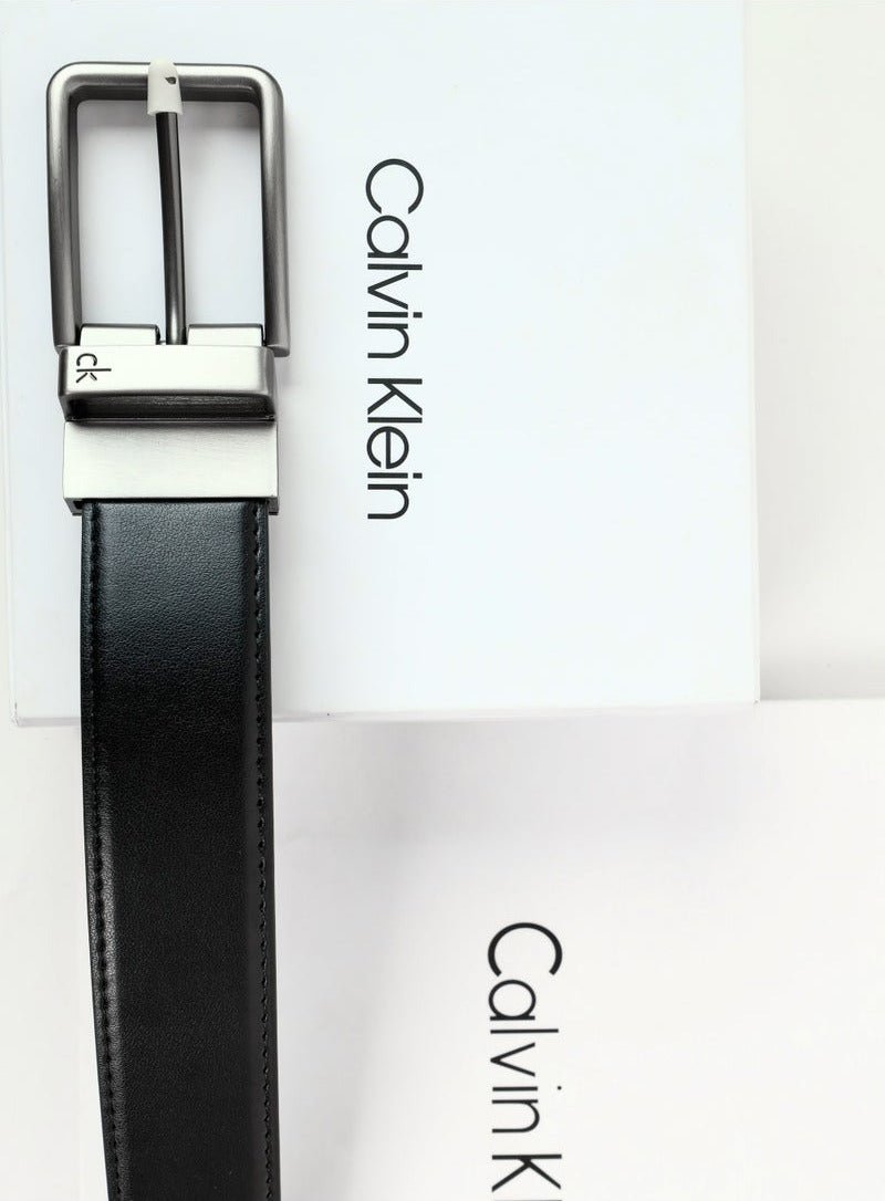 CK Black Leather Wallet-Belt Set For Men 16#