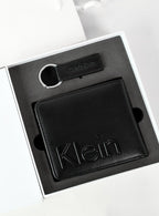 CK Black Leather Wallet-Keychain Set For Men 4#