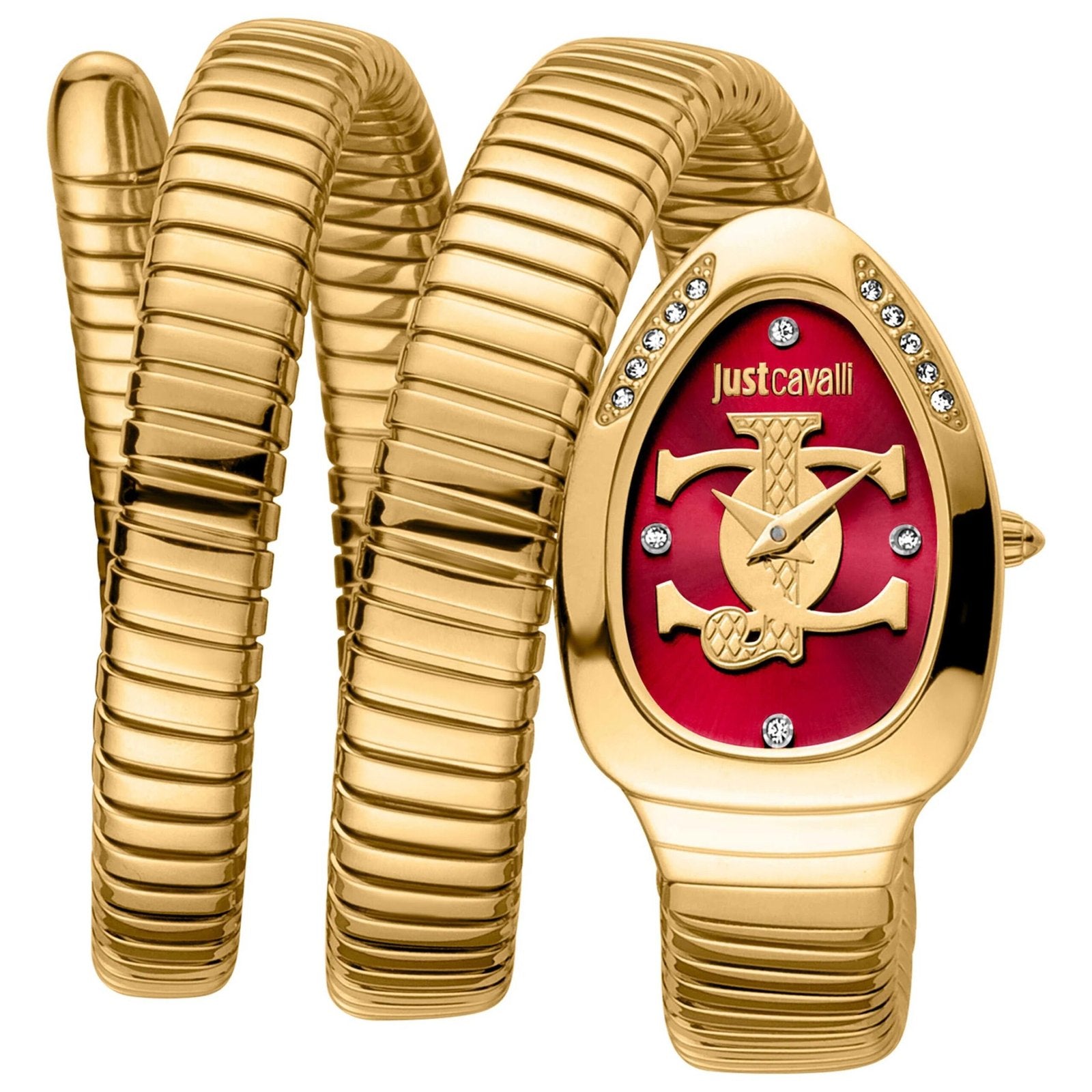 Just Cavalli Signature Snake Glam Evo 5 Doppio Women's Watch (Model JC1L228M0045)