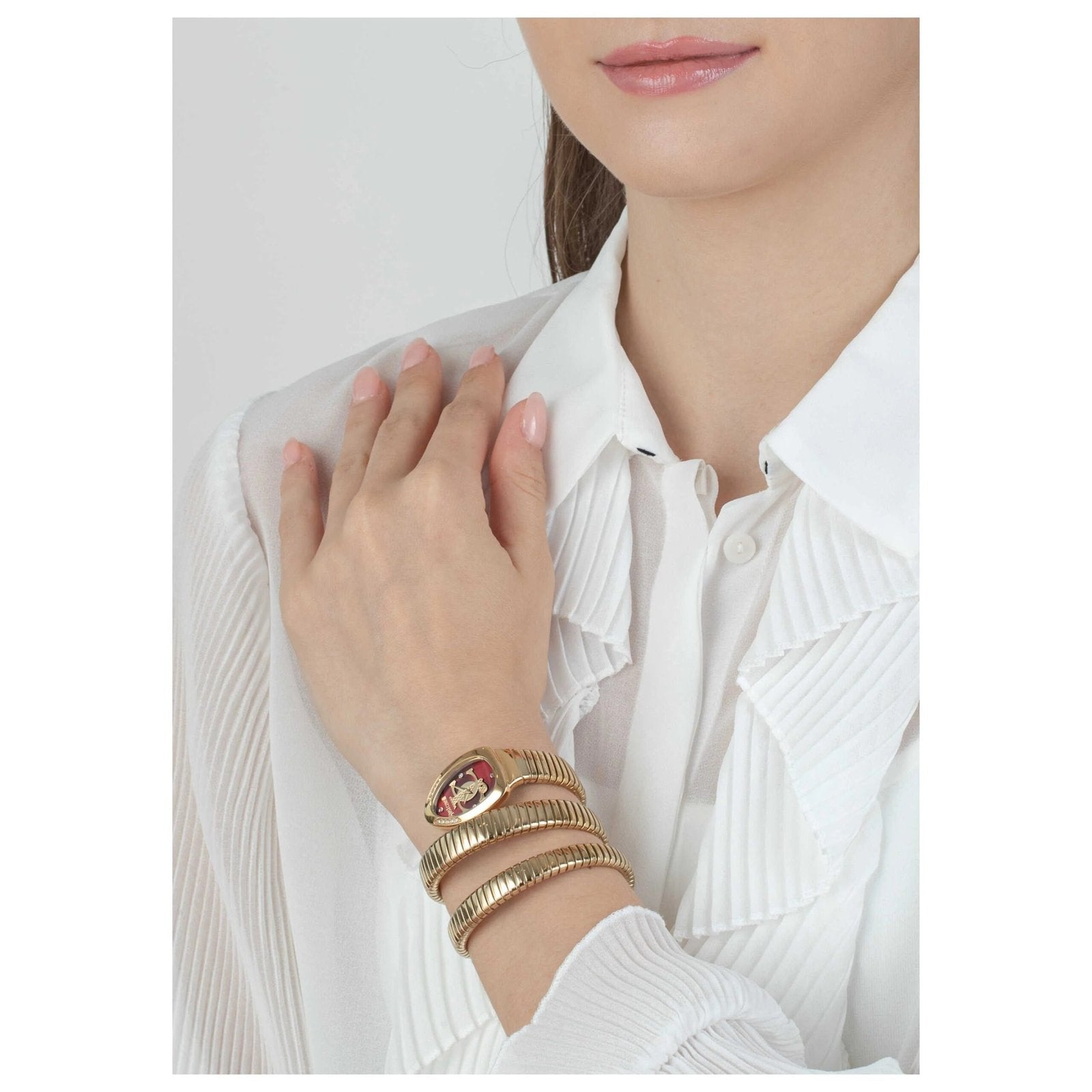 Just Cavalli Signature Snake Glam Evo 5 Doppio Women's Watch (Model JC1L228M0045)