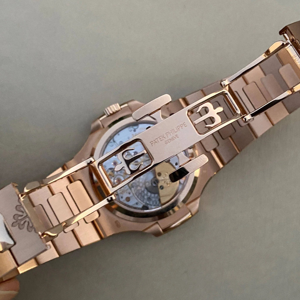 Patek Philippe Nautilus Moonphase Rose Gold Brown Dial 40mm - Mirror Original