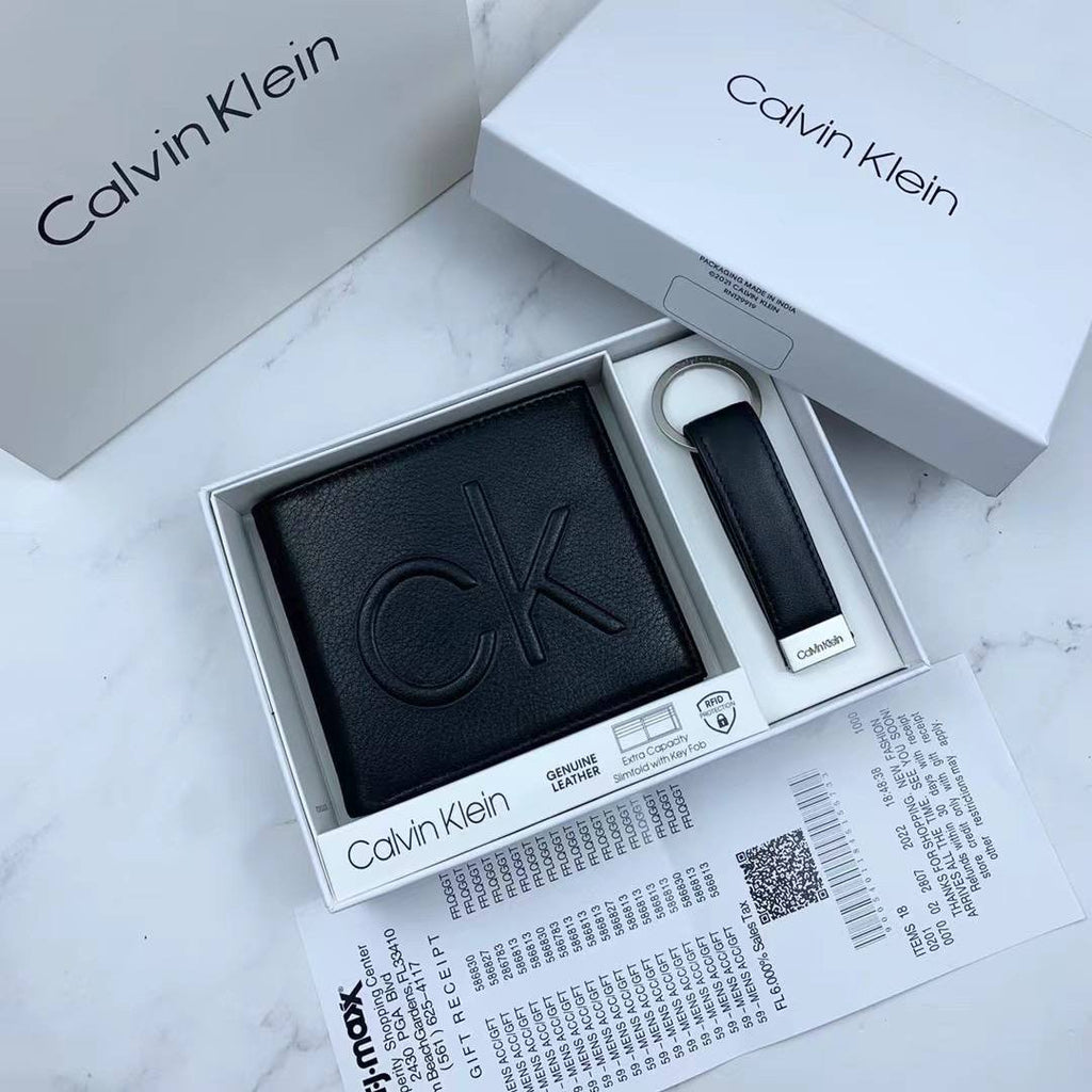 Calvin Klein Wallet & Keychain Set For Men #9