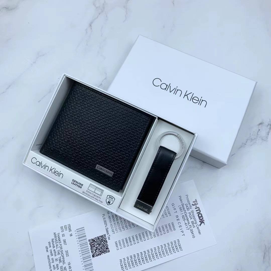 Calvin Klein Wallet & Keychain Set For Men #8