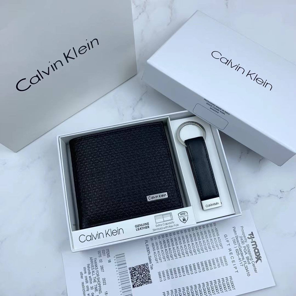 Calvin Klein Wallet & Keychain Set For Men #8
