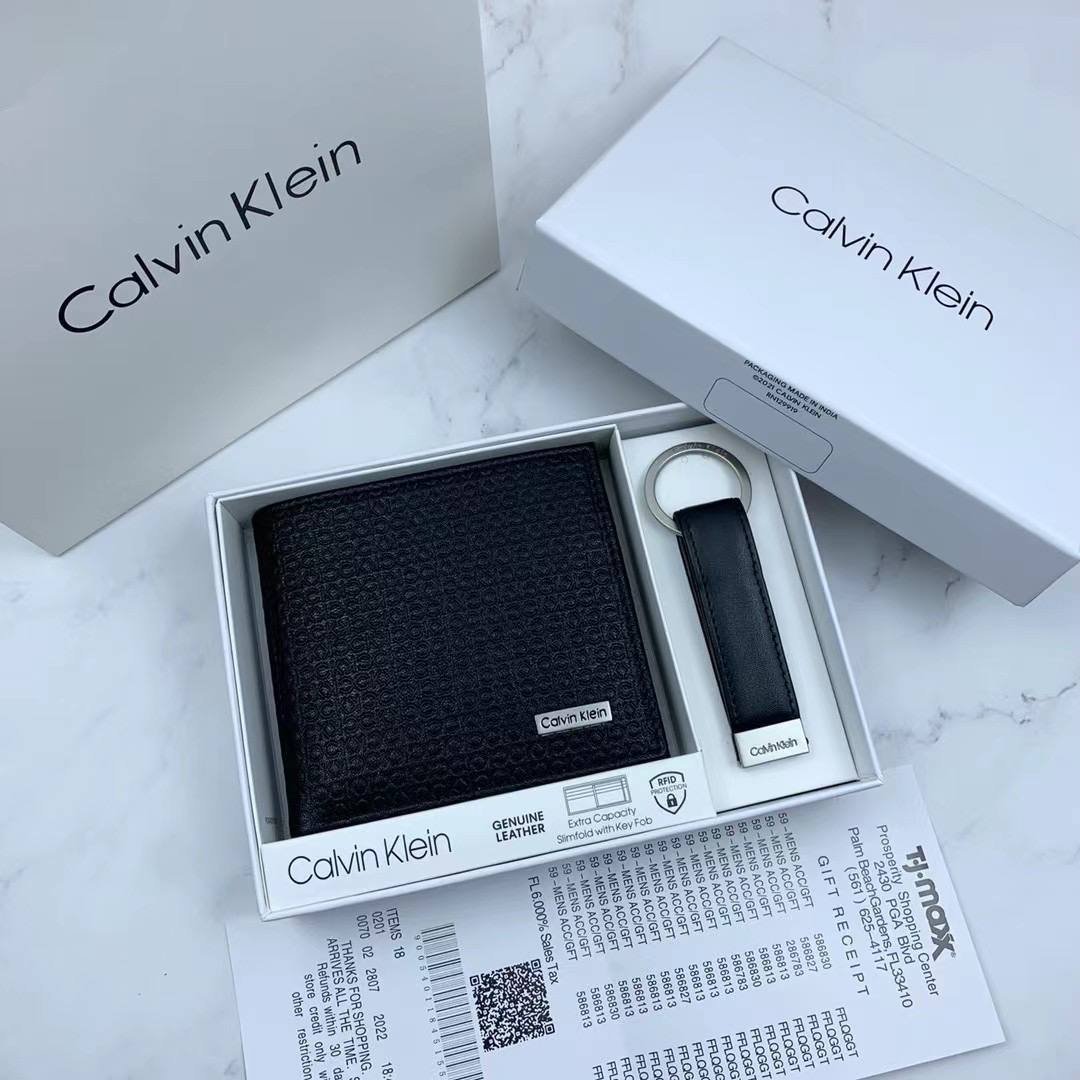Calvin Klein Wallet & Keychain Set For Men #8