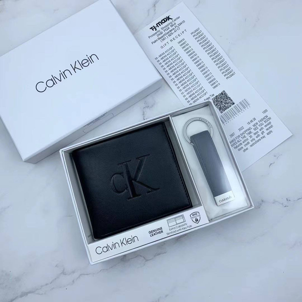 Calvin Klein Wallet & Keychain Set For Men #7