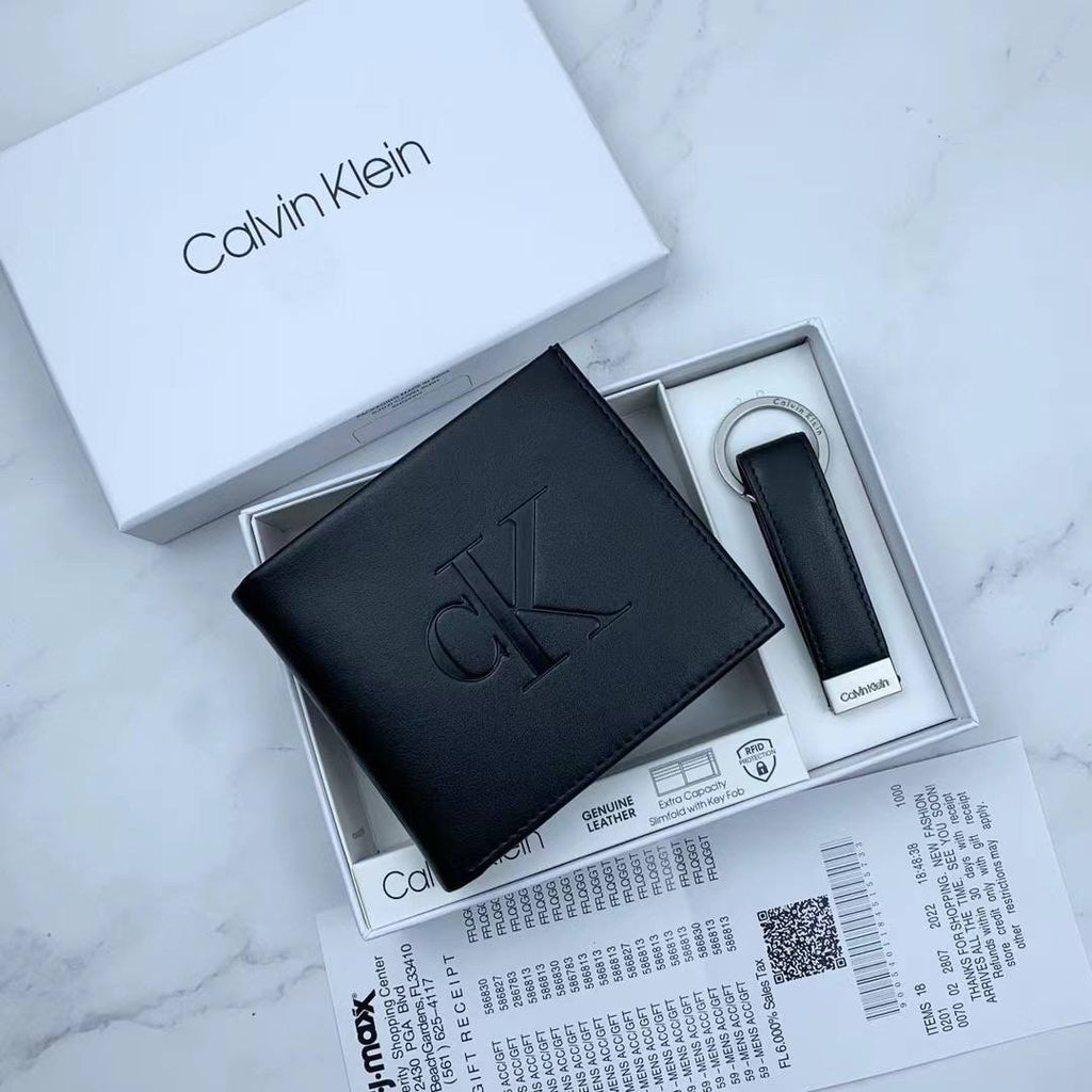 Calvin Klein Wallet & Keychain Set For Men #7