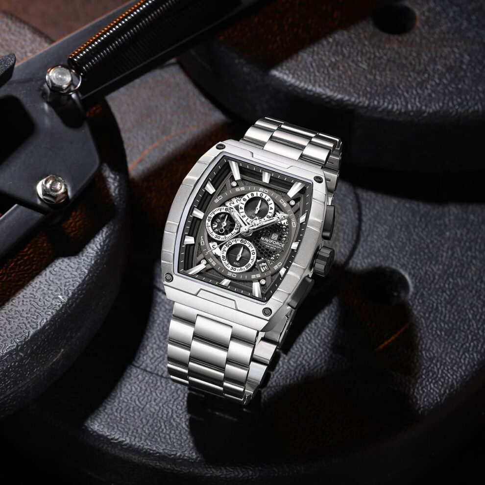 Naviforce Watch For Men NF8066-S-B-S