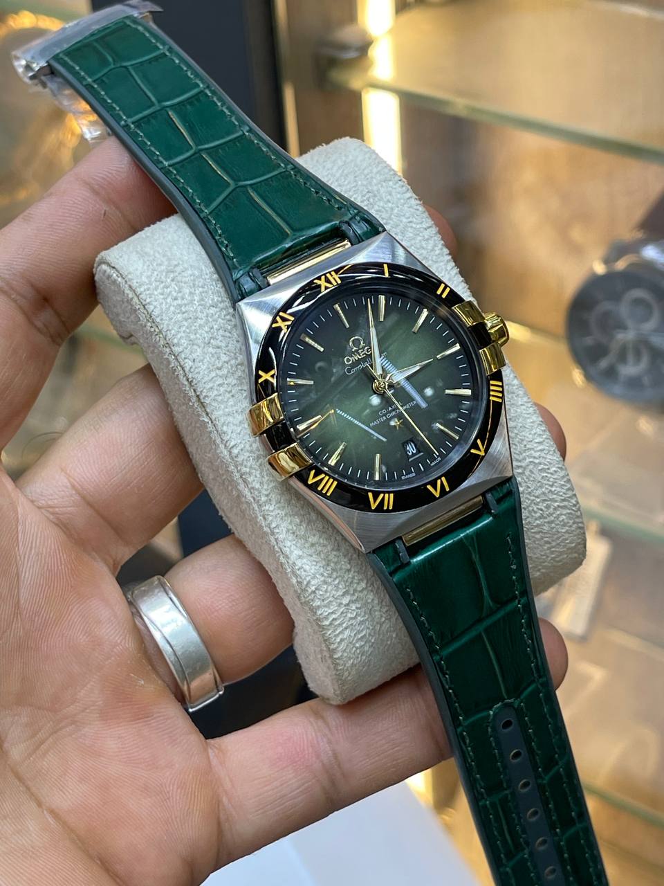 Omega Leather Watch For Men
