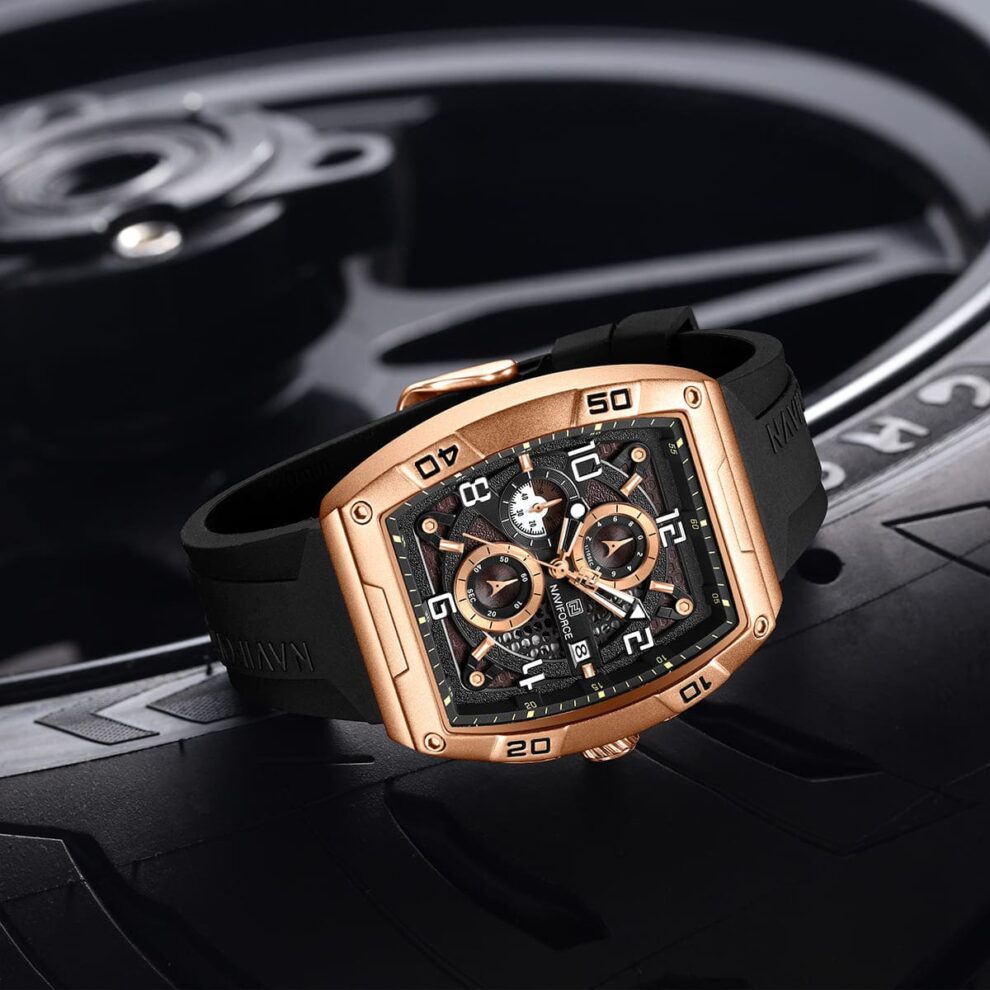 Naviforce Watch For Men NF8052-RG-CE-B