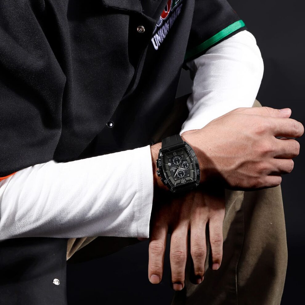 Naviforce Watch For Men NF6101-B-W-B