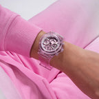 Guess Women's Pink Plastic Watch Gw0438l2