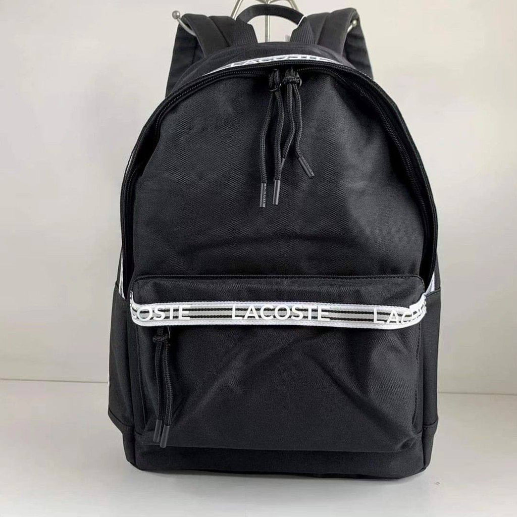 Lacoste Back Pack Bag Black Laptop