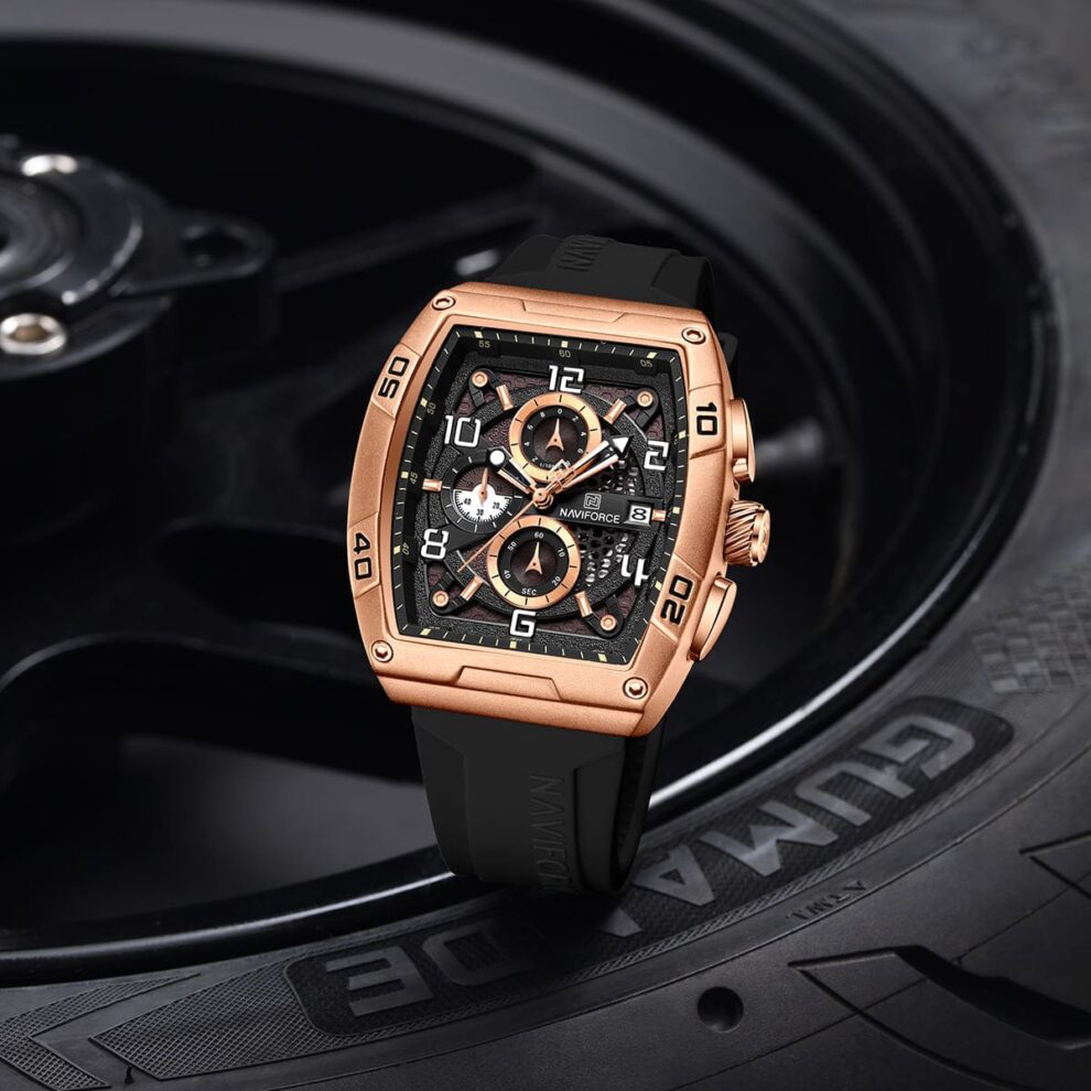 Naviforce Watch For Men NF8052-RG-CE-B