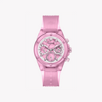 Guess Women's Pink Plastic Watch Gw0438l2