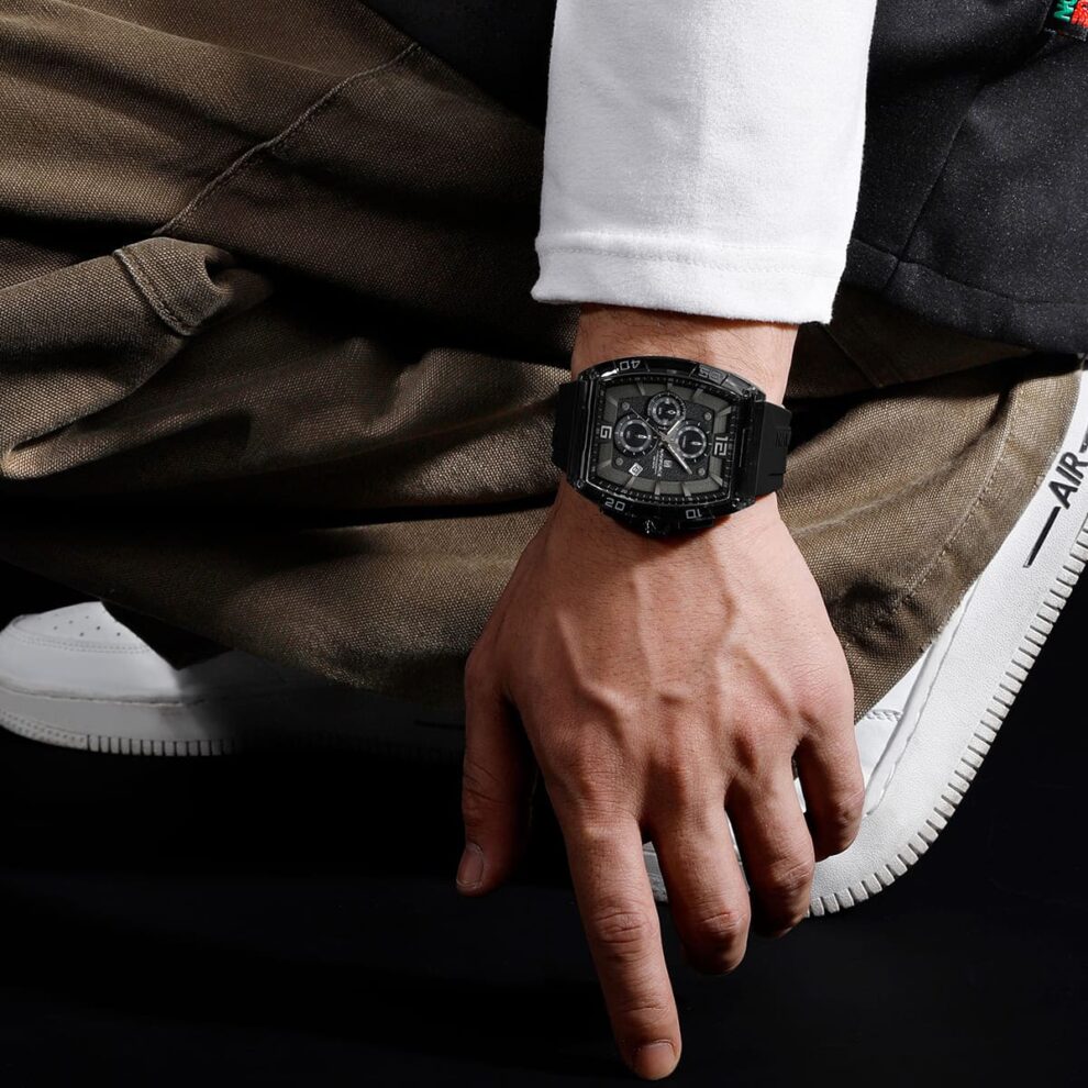 Naviforce Watch For Men NF6101-B-W-B