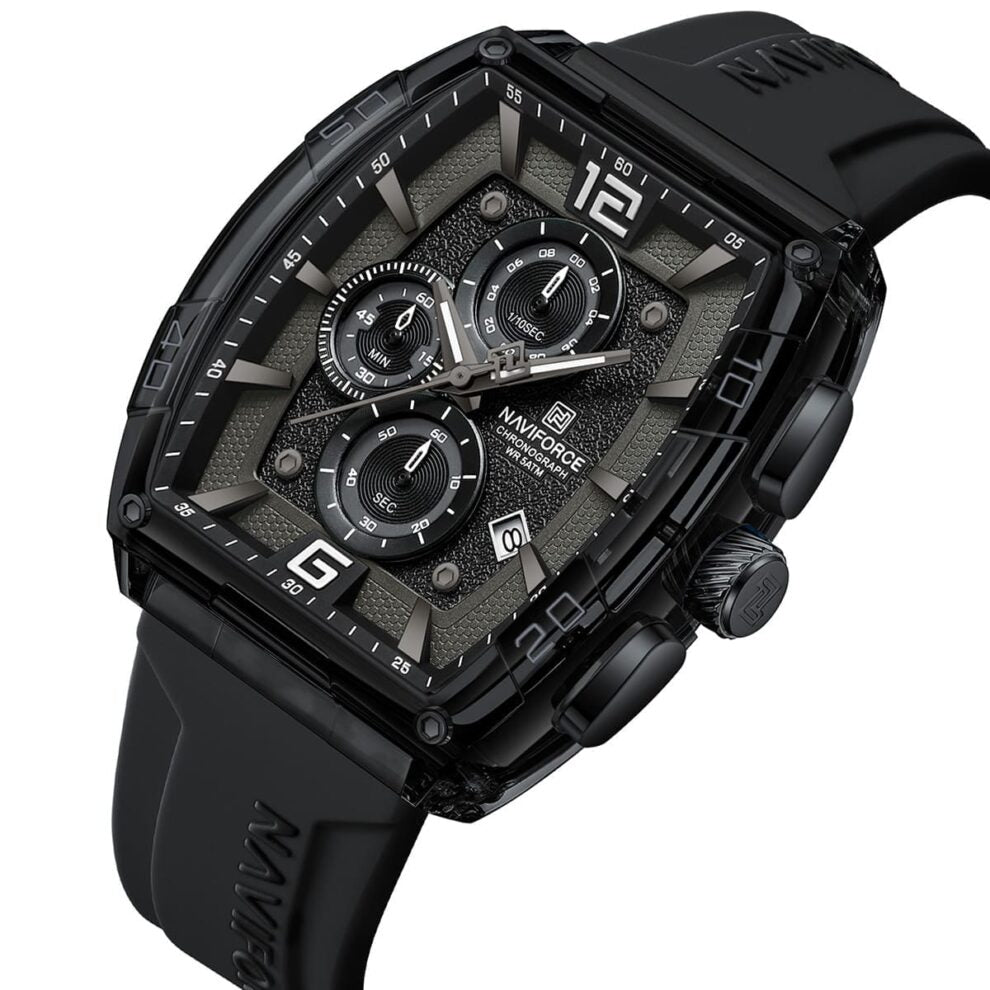 Naviforce Watch For Men NF6101-B-W-B