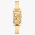 Michael Kors Women's MK Empire Three-Hand Gold-Tone Stainless Steel Logo Bracelet Watch (Model: MK4840)