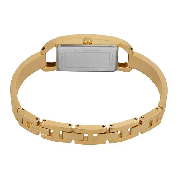 Michael Kors Women's MK Empire Three-Hand Gold-Tone Stainless Steel Logo Bracelet Watch (Model: MK4840)