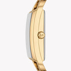 Michael Kors Women's MK Empire Three-Hand Gold-Tone Stainless Steel Logo Bracelet Watch (Model: MK4840)