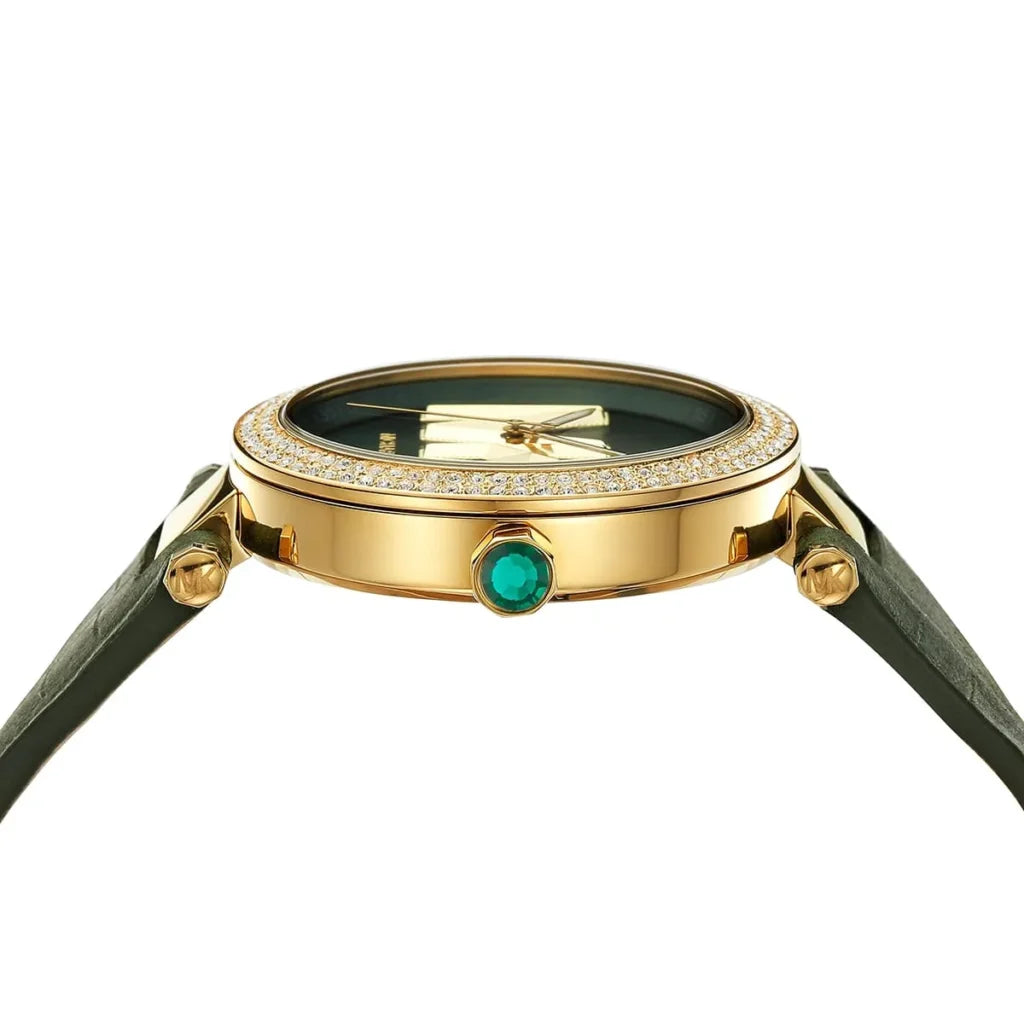 Michael Kors Women’s Watch – Model MK4724 | Parker Collection in Elegant Green Leather