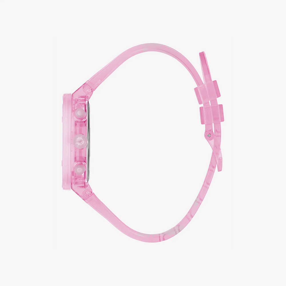 Guess Women's Pink Plastic Watch Gw0438l2