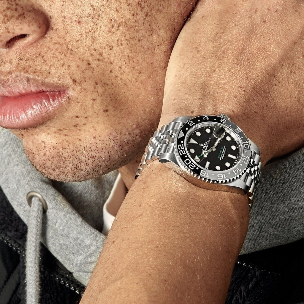 Rolex GMT-Master Watch For Men - Black & Silver