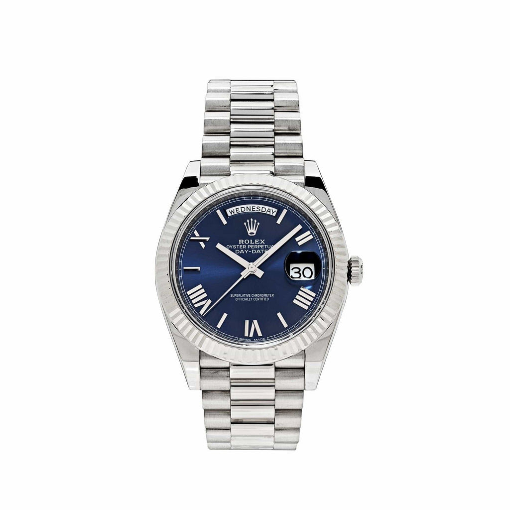 Rolex Day-Date Watch For Men - Navy Dial