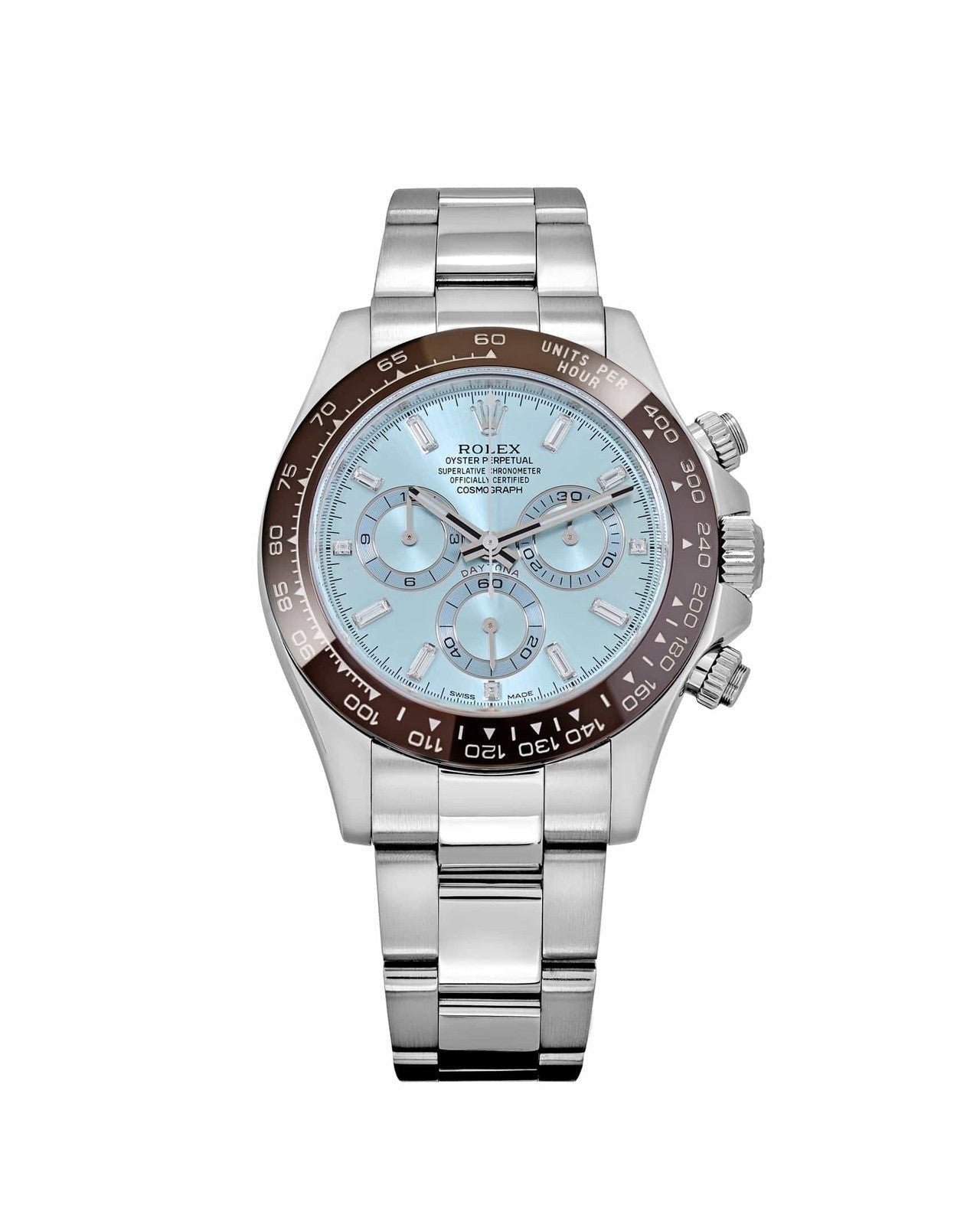 Rolex Cosmograph Daytona Watch For Men - Ice Blue Dial