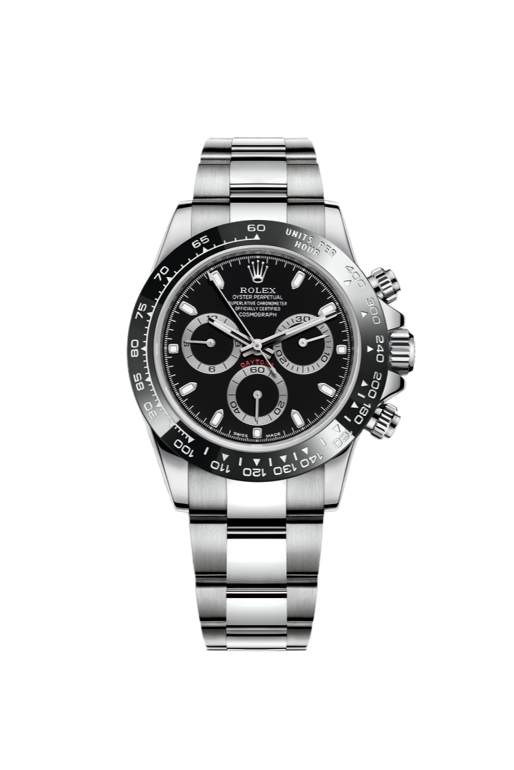 Rolex Cosmograph Daytona Watch For Men - Black Dial