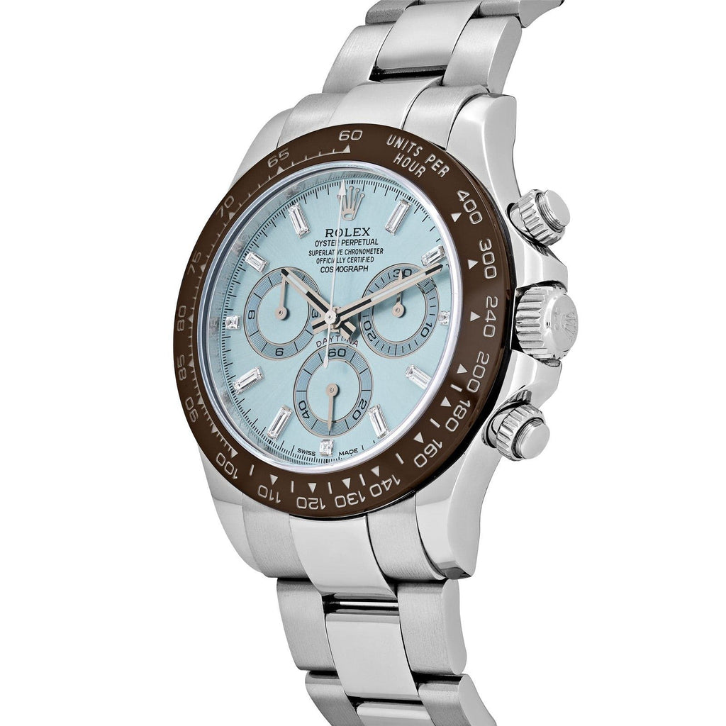 Rolex Cosmograph Daytona Watch For Men - Ice Blue Dial