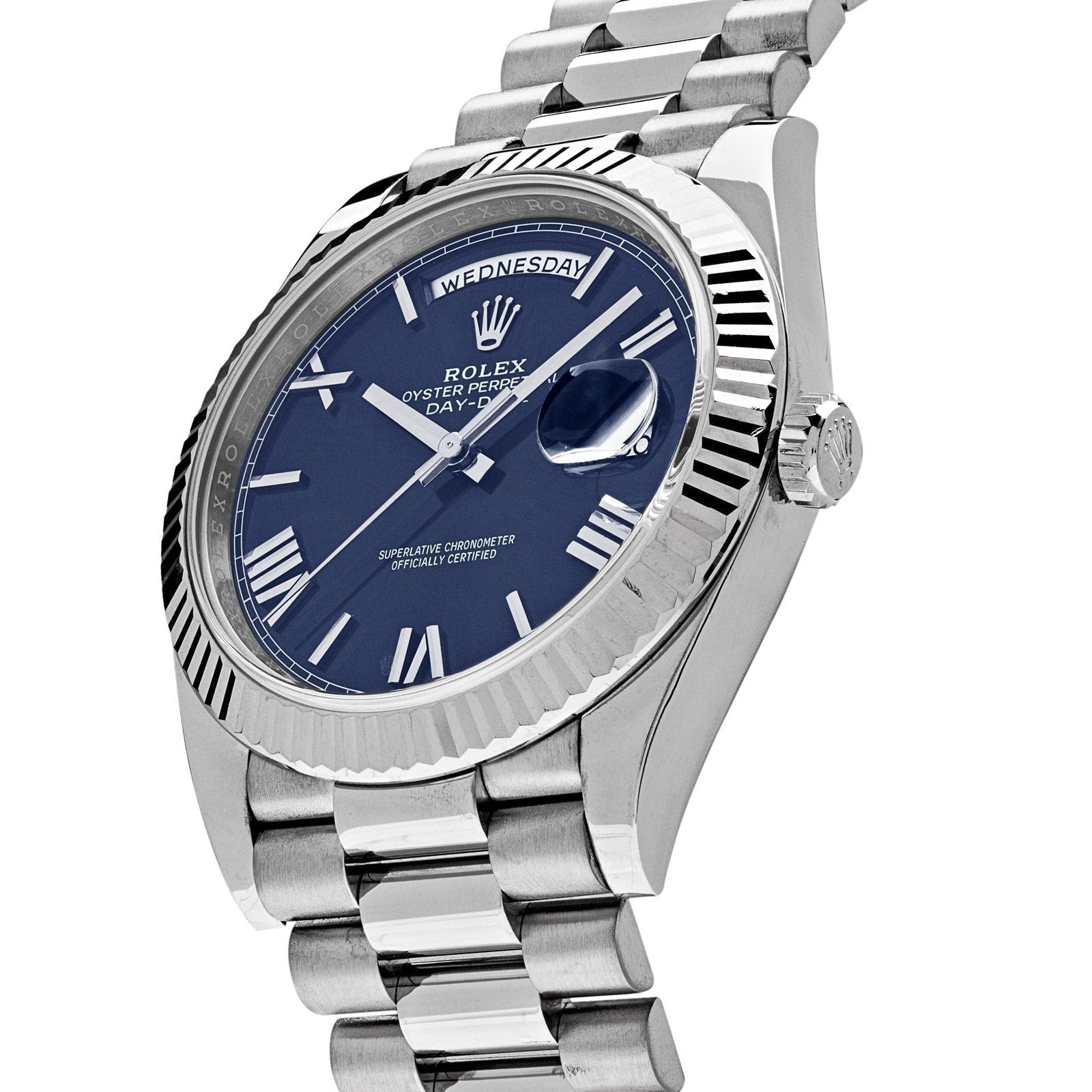 Rolex Day-Date Watch For Men - Navy Dial