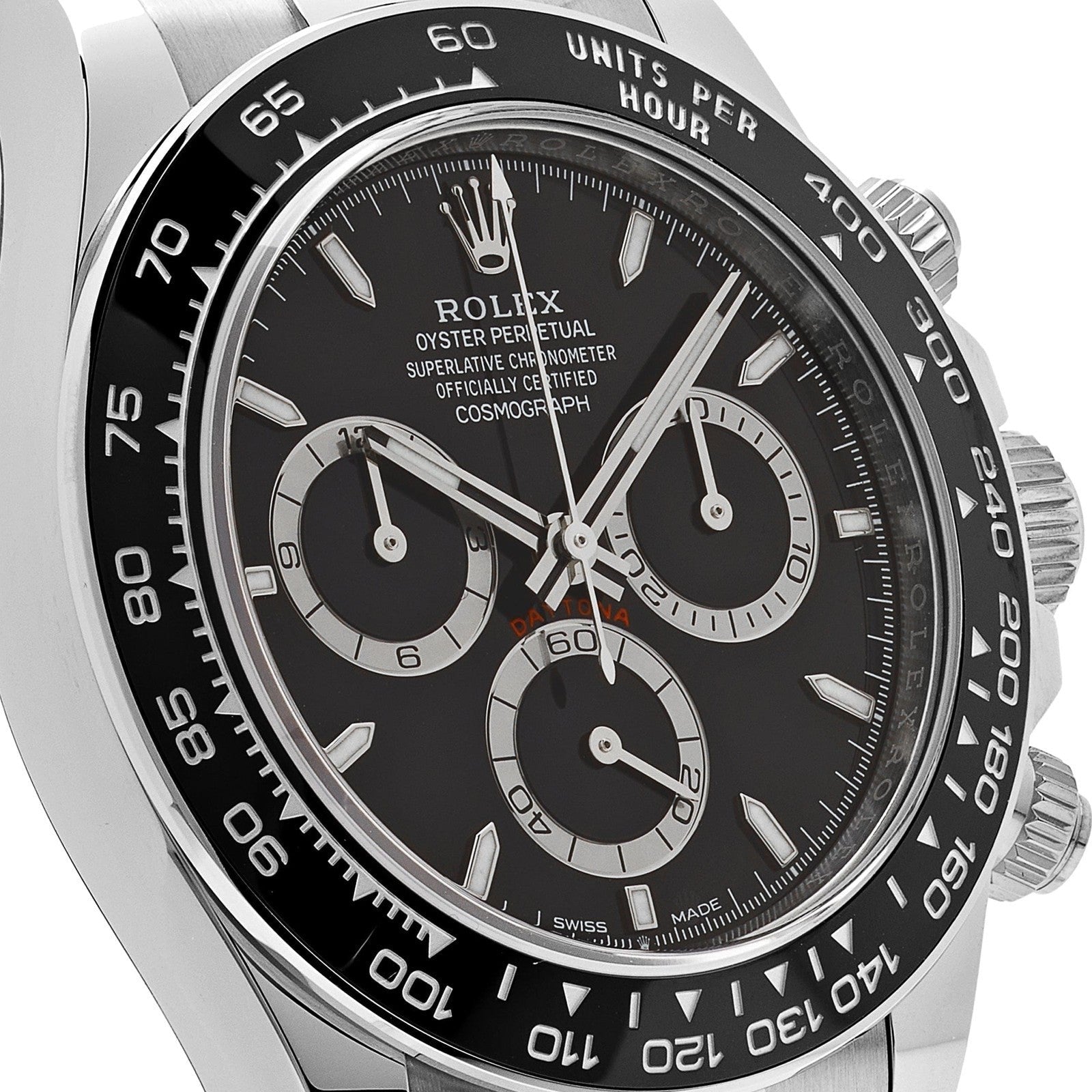 Rolex Cosmograph Daytona Watch For Men - Black Dial