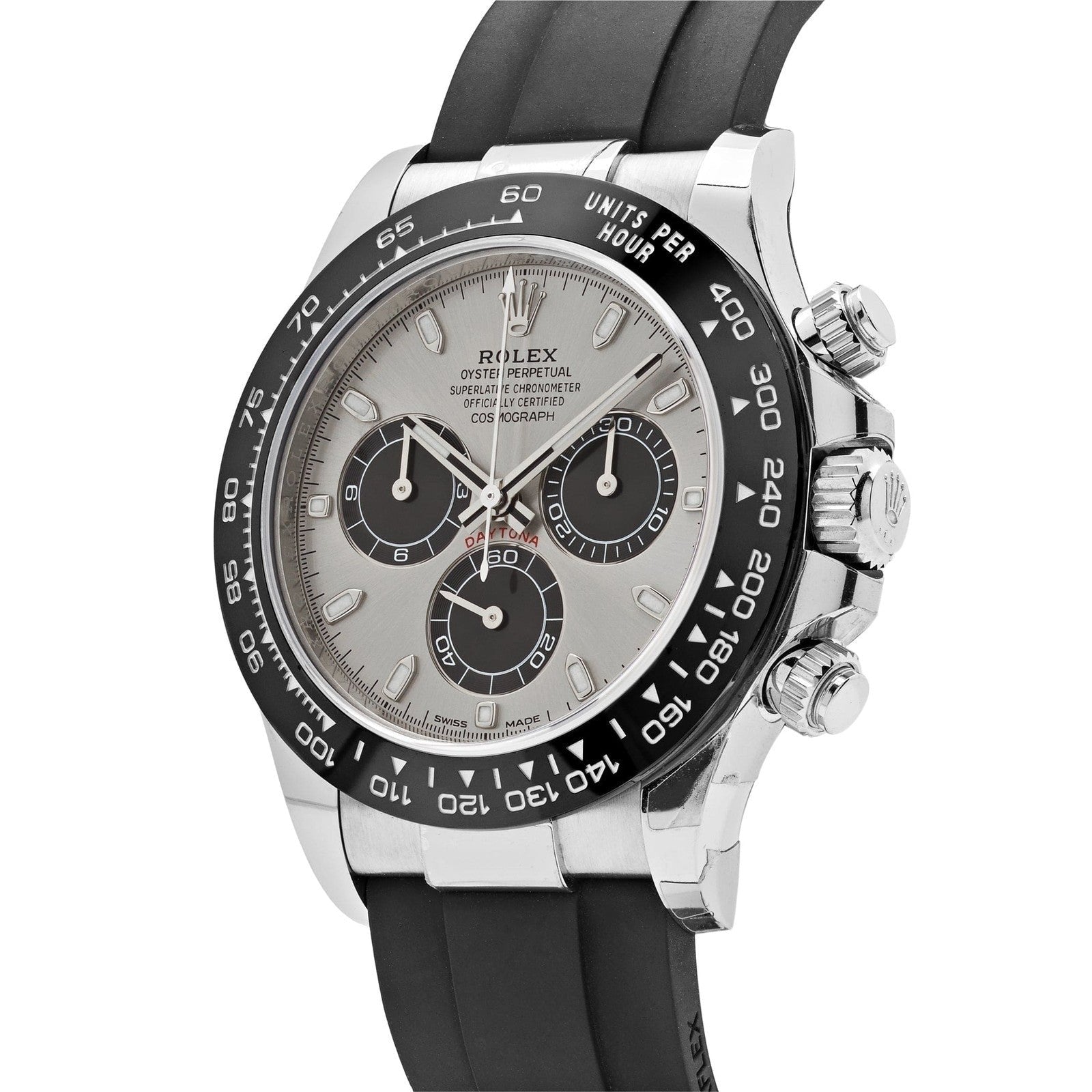 Rolex Cosmograph Daytona Watch For Men - Silver Dial
